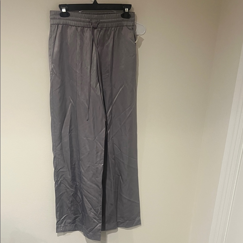 Zara Gray Wide-Leg Pants